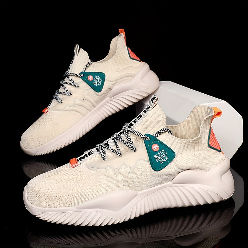 ALL SEASON™️Men shoes, Vibrant Color Block Comfy Sneakers - Breathable, Non-Slip, Lightweight, and Water-Friendly Shoes for Men - Ideal for Outdoor Camping, Hiking, and All-Season Activities