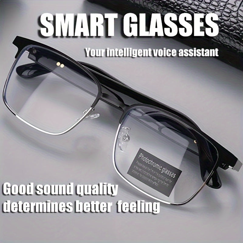 UPDATE ™️ Smart Audio Glasses with Automatic Dimming Lenses - High-definition Voice Calling, Hi-fi Music Quality, Built-in Microphone and Speaker - Suitable for Sports, Driving, Fishing, ATC