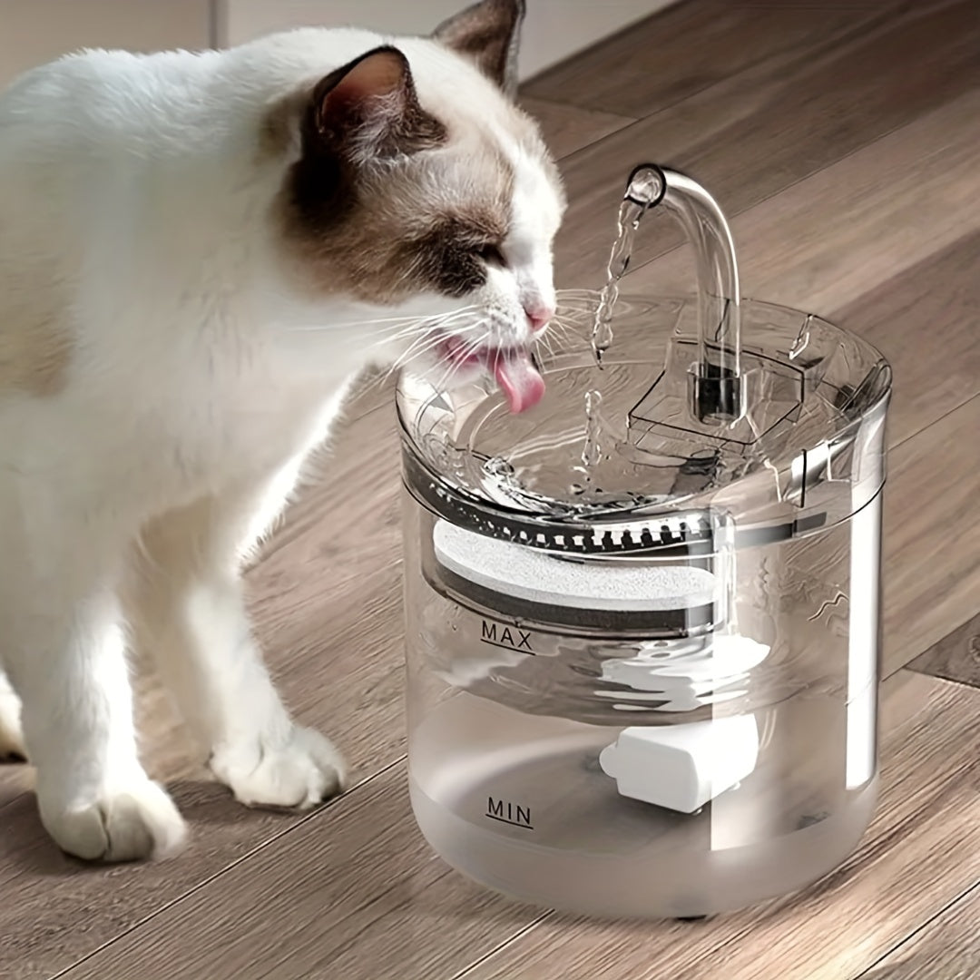 FEEDME™ Smart Pet Water Fountain, Automatic Cat Water Fountain, Transparent Ultra Quiet Cat Water Dispenser for Indoor Cats
