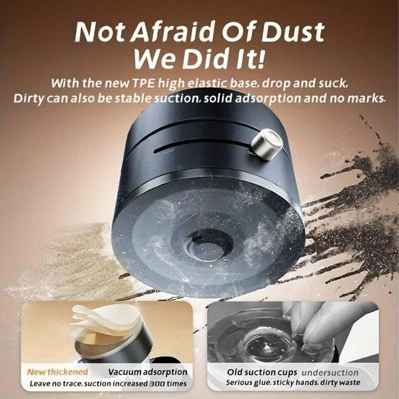 MAGNETIC™️Phone Holder Versatile Foldable Magnetic Vacuum Suction Cup Holder - Hands-Free, Adjustable Metal Mount for Cars, Kitchens, Bathrooms & More - Strong Hold without Battery or Electricity Needed