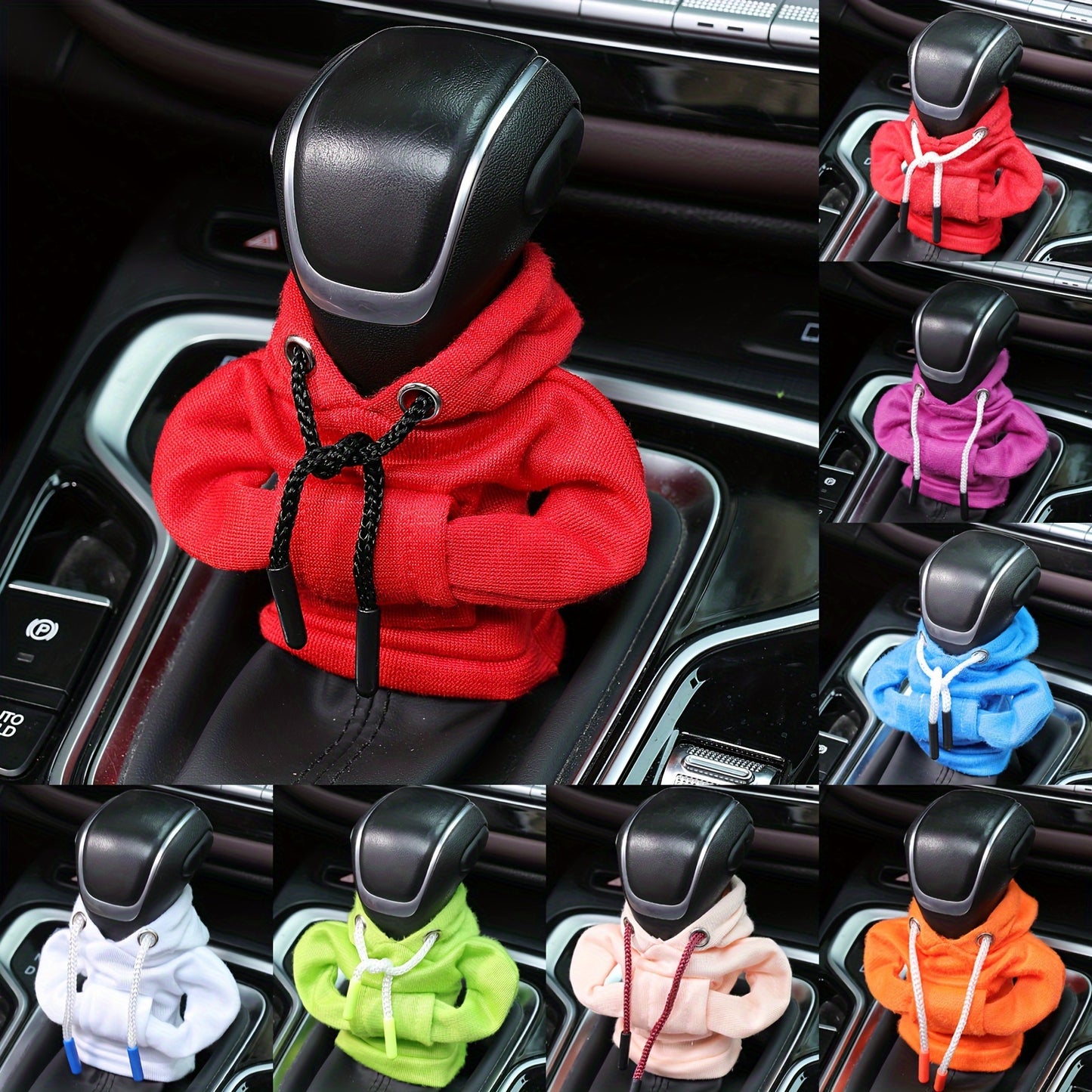 Hoodie car gear / Car Gear Shift Cover Hoodie, Fashionable Mini Hooded Sweatshirt, funny gear hoodie Interior Accessories Decor