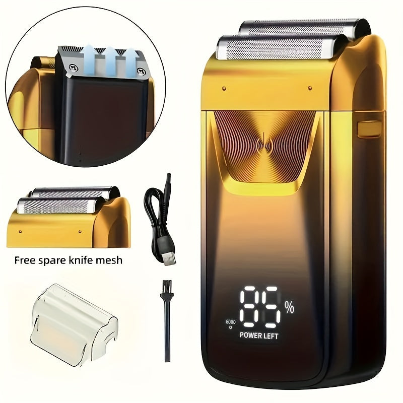 Professional Electric Razor 2-in-1, men Electric shaver Bald Hair Trimmer - Professional USB Rechargeable, Gentle Beard Hair Trimmer,