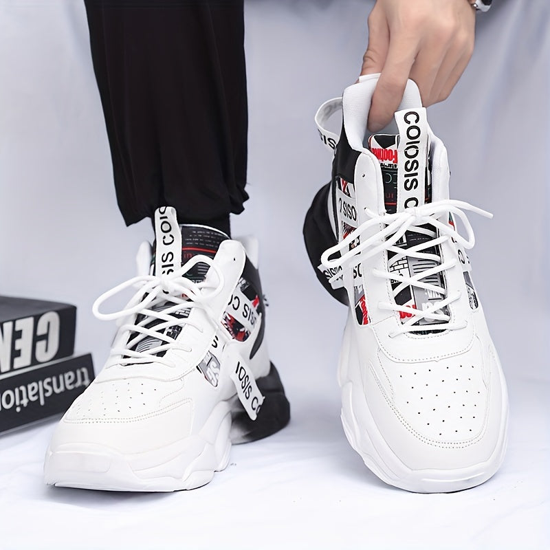 "Urban Stride™ Men's/ Women's Chunky Sneakers – Bold, Comfortable, and Built for Street-Ready Style", Comfy Non-Slip Durable Soft Sole Lace Up Sneakers For Outdoor Activities