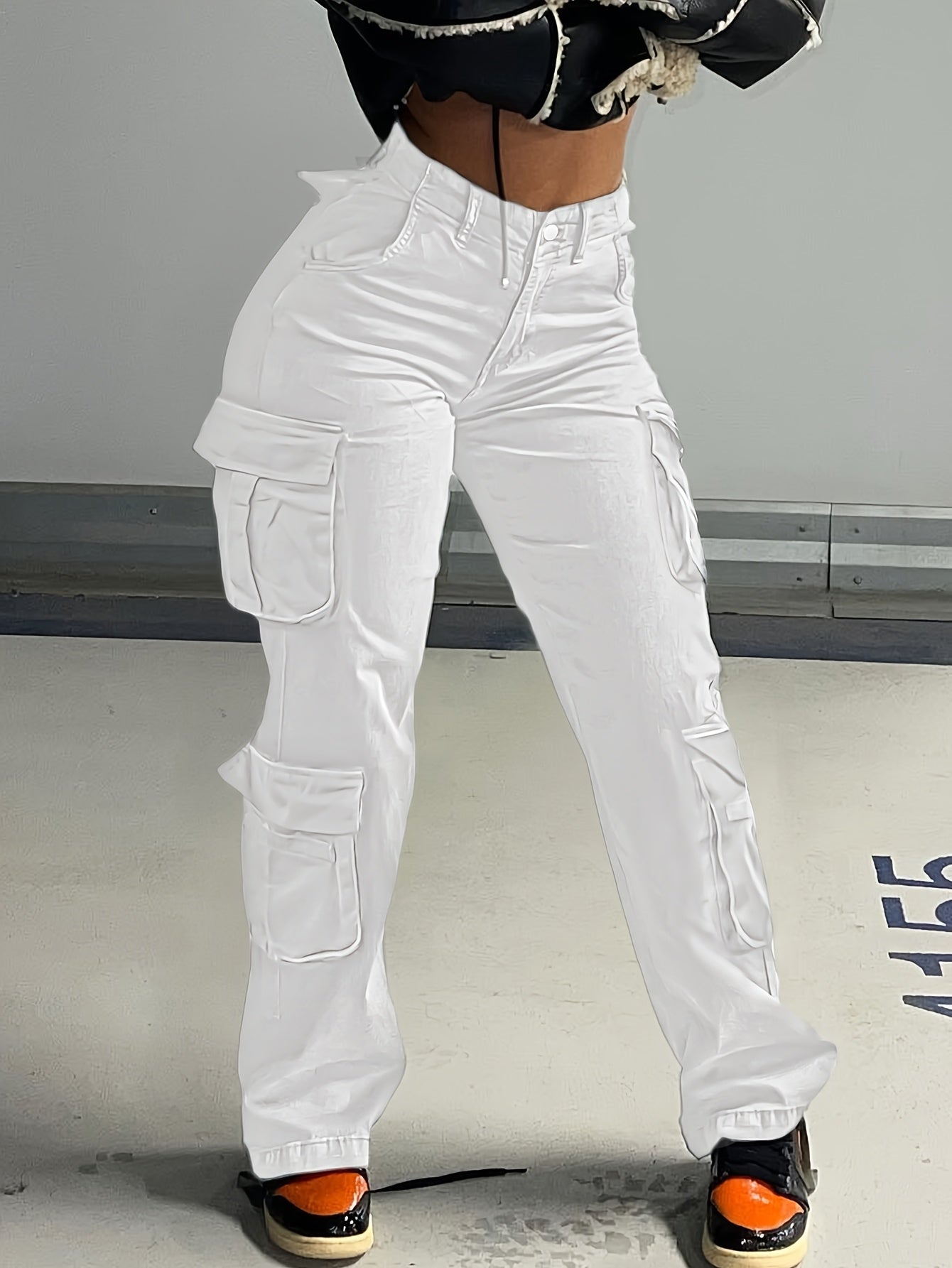 BAGGIES™ |Street Hip-hop Style Low Waist Multi Pocket Workwear Casual Denim Workwear Pants