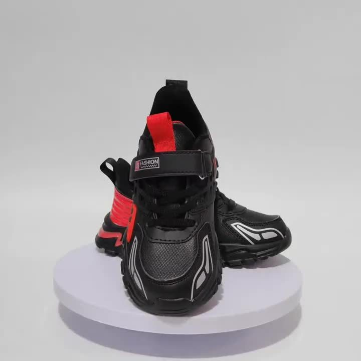 Boy'S ™️Trendy Chunky Shoes, Comfy Non Slip Casual Soft Sole Waterproof Sneakers For Kids Outdoor Activities