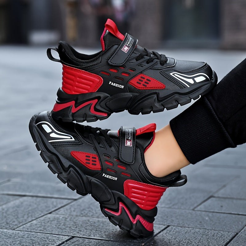 Boy'S ™️Trendy Chunky Shoes, Comfy Non Slip Casual Soft Sole Waterproof Sneakers For Kids Outdoor Activities