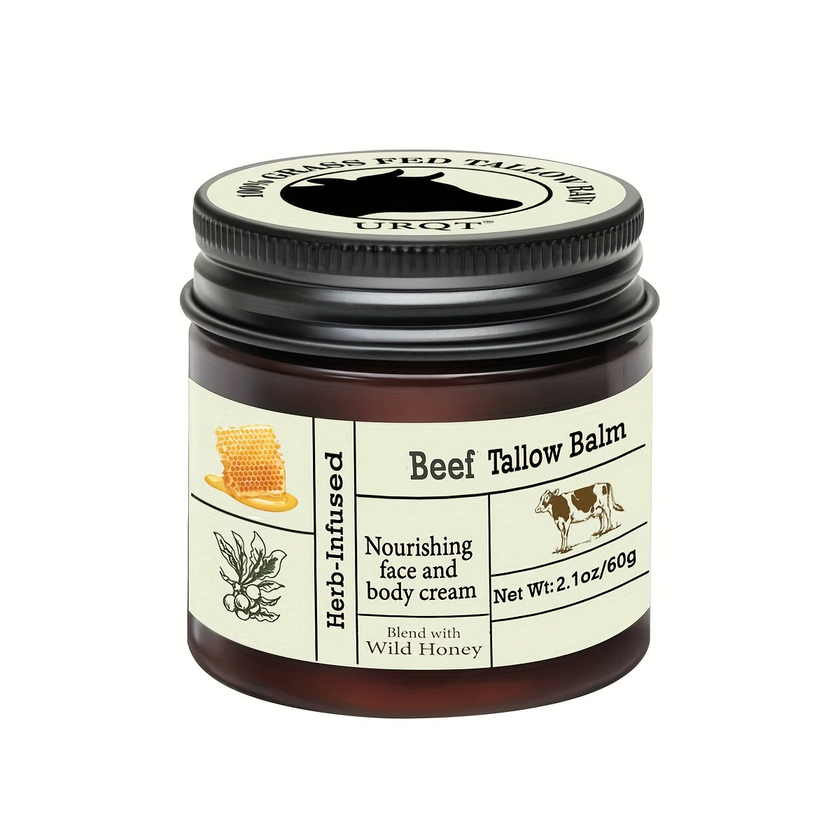 CLEAR™️Unscented All-Purpose Moisturizer Grass-Fed Beef Tallow Balm - Olive Oil & Vitamin E for Dry Skin Care