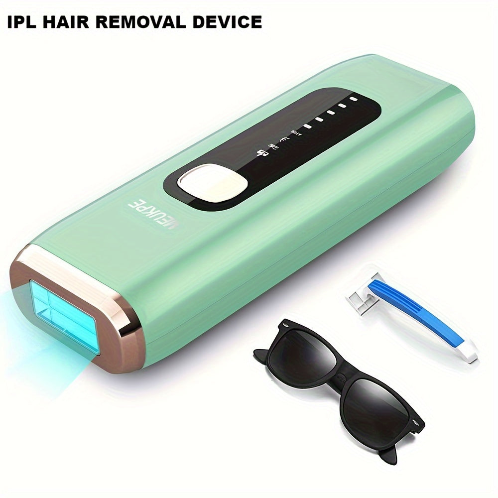 SARLISI™️I MEUKPE IPL Hair Removal Device - Painless At-Home System for Face Legs Bikini Line, Upgraded 999K Flashes & Full Body Use,