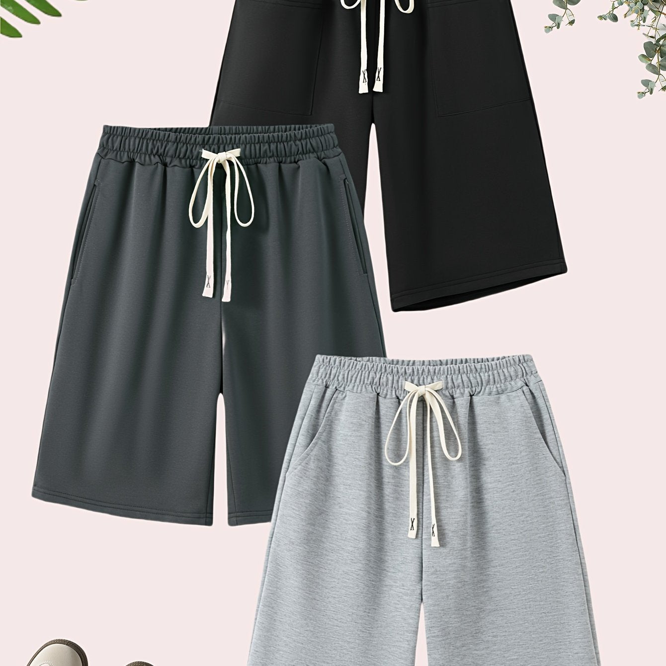 DAISY™️3-Pack Women's Long-Length Shorts – Comfortable & Stylish for Everyday Wear,
