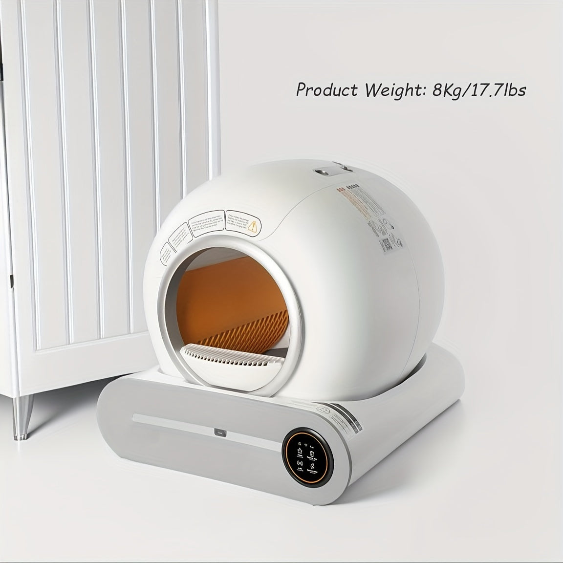 PISHAK™️65L+9L Large Capacity Automatic Cat Litter Box with Litter Mat, Suitable for 1-3 Cats, Cleaning Robot, WHIT APP CONTROL, SAFE AND SMART