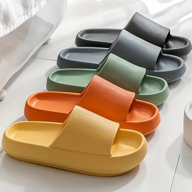 SANDAY™️Casual Non Slip Men's /WOMENS Pillow Slides, EVA Open Toe Shoes For Indoor Outdoor Beach Shower, Spring And Summer