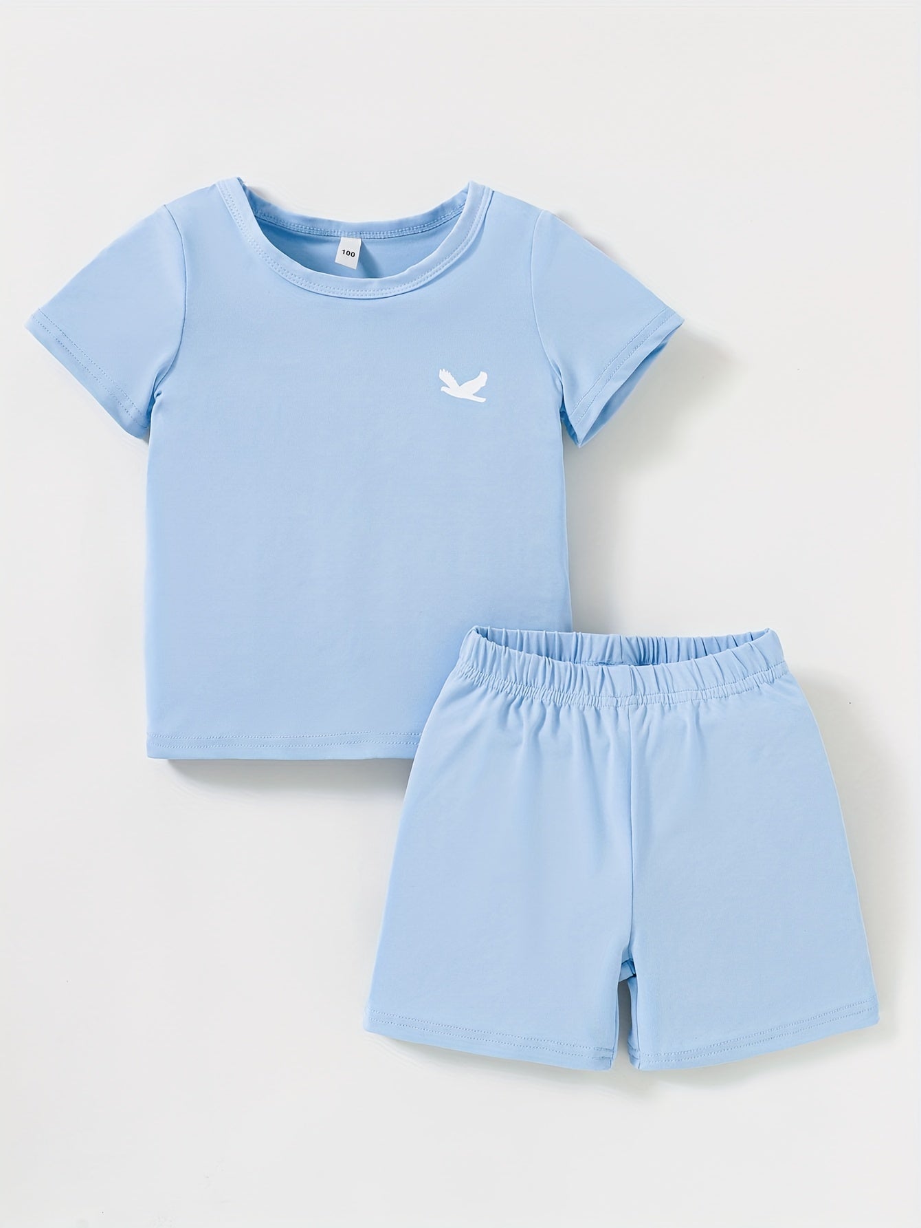 KIDFIT ™️12PCS - Targeted Development Of Summer New Boys' And Girls' Fashion Shorts Set, Printed Casual Set, Six Tops, Six Shorts