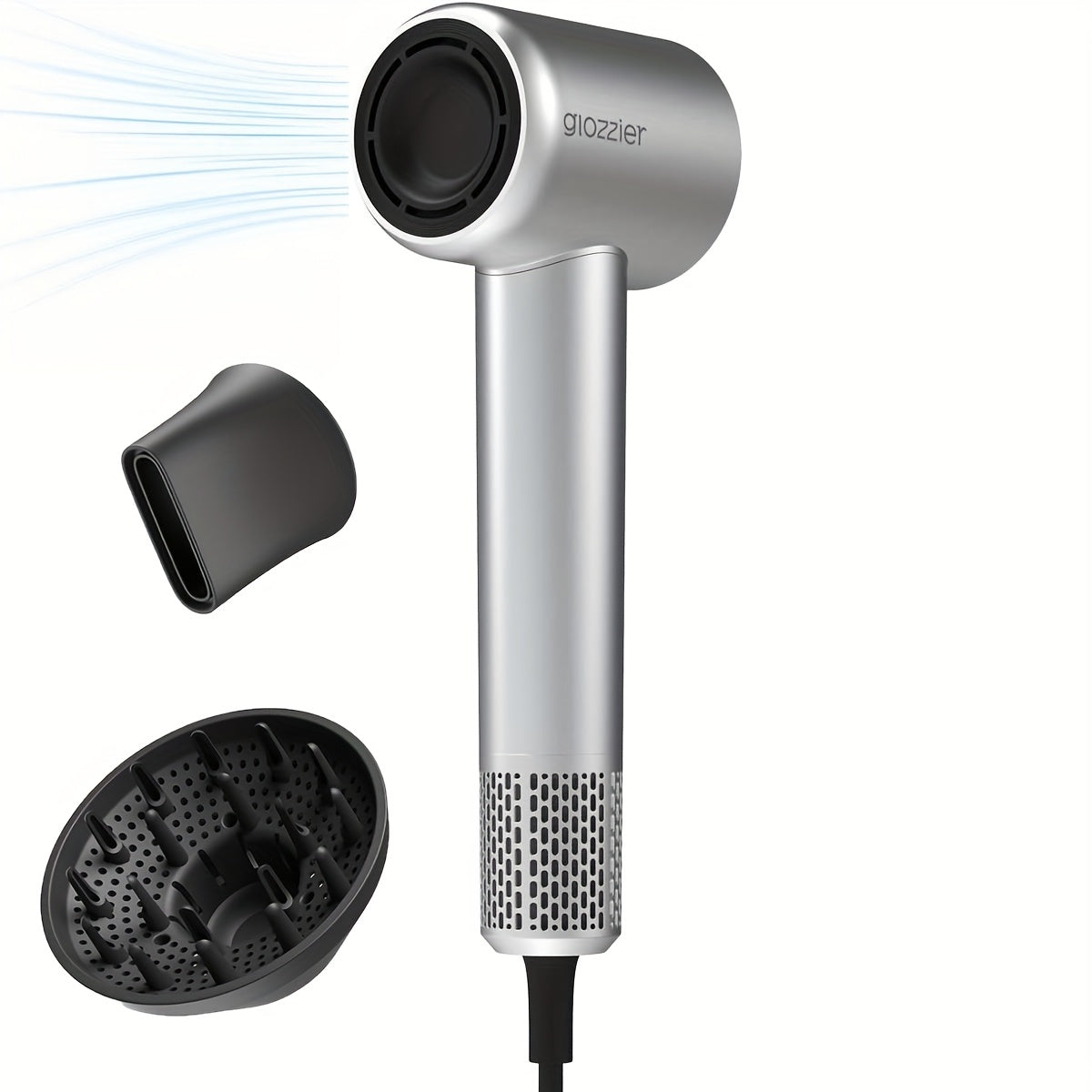 QUICKIE™️Dual Voltage Hair Dryer, 300 million Negative Ions Hair Treatment Hair Dryer, 110, 000 RPM Fast Drying, 1400-Watt 4 Speed/3 Speed, High Speed Travel Hair Dryer, Thermostatic Hair Dryer