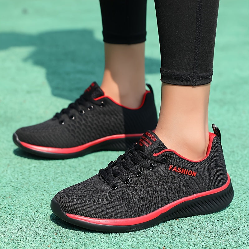 FEET™️Women's Shoes Lightweight Lace-Up Casual Sneakers, Breathable Soft Sole Platform Lace Up Walking Shoes, Comfortable Fashion Footwear plus size