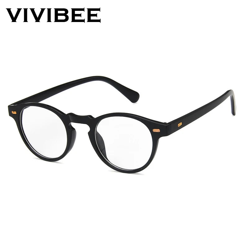 VIVIBEE™ Men Fashions 2025 Oval Small Sunglasses Clear Classic UV400 Sunglasses Trends for 2025 Transparent Shades for Women
