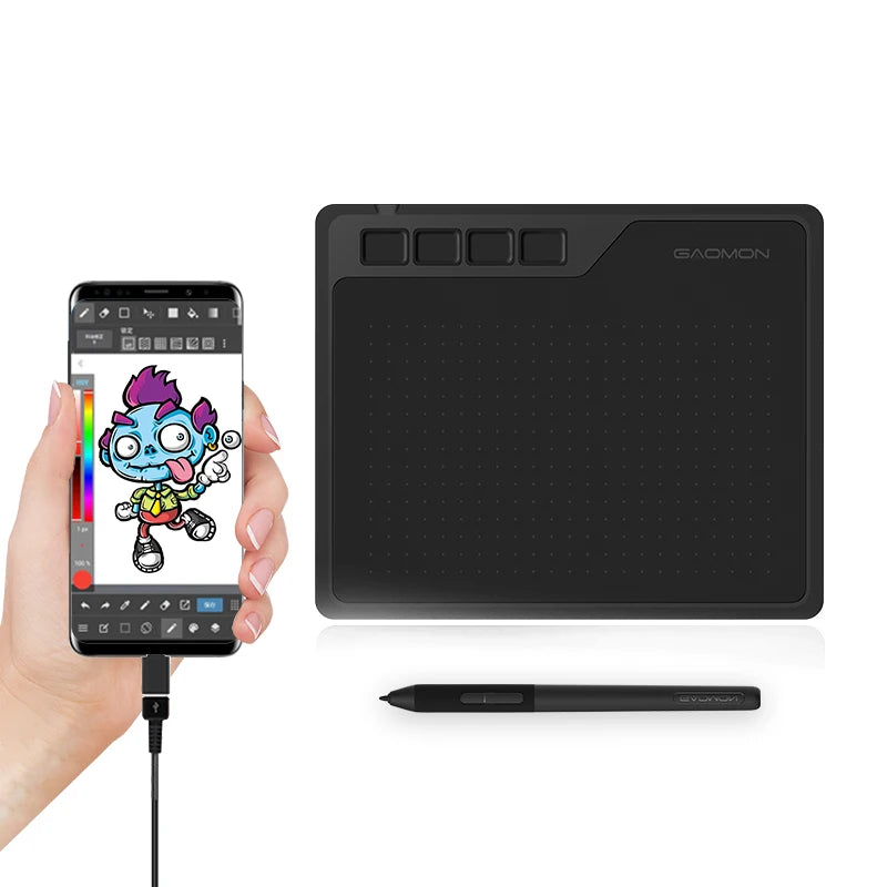GAOMONS™ |620 Small Graphics Tablet 6*4 Inch Drawing Tablet with Pen 8192 Levels Pressure, Easy Connect to Android, Phone, Laptop, PC, etc.