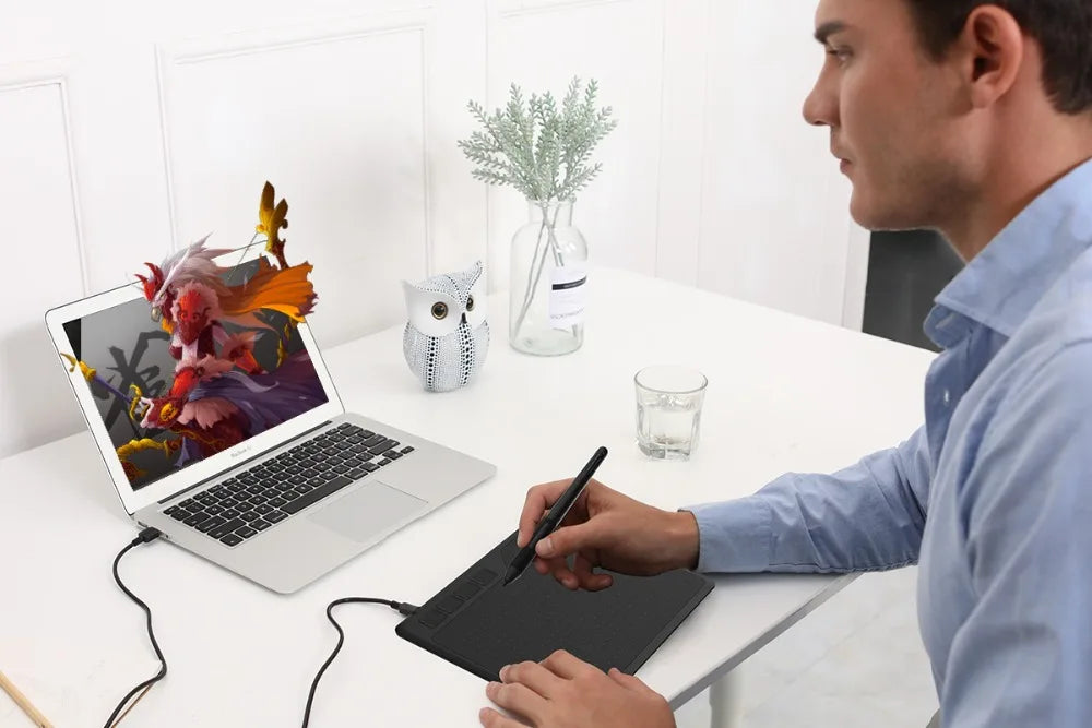 GAOMONS™ |620 Small Graphics Tablet 6*4 Inch Drawing Tablet with Pen 8192 Levels Pressure, Easy Connect to Android, Phone, Laptop, PC, etc.