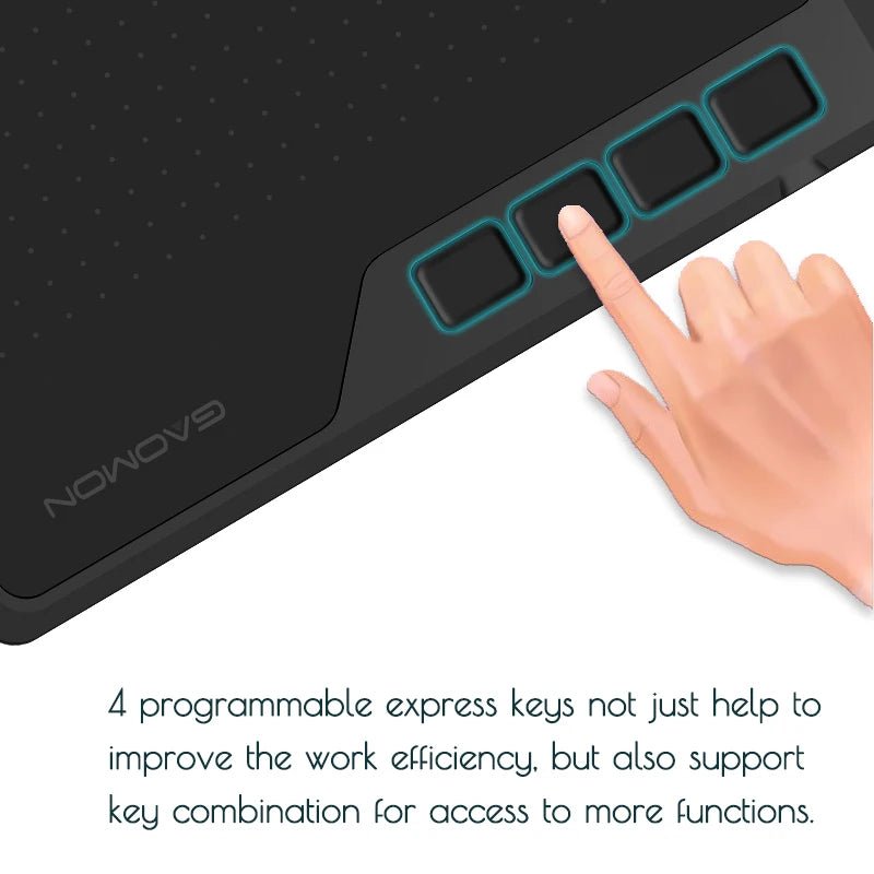 GAOMONS™ |620 Small Graphics Tablet 6*4 Inch Drawing Tablet with Pen 8192 Levels Pressure, Easy Connect to Android, Phone, Laptop, PC, etc.