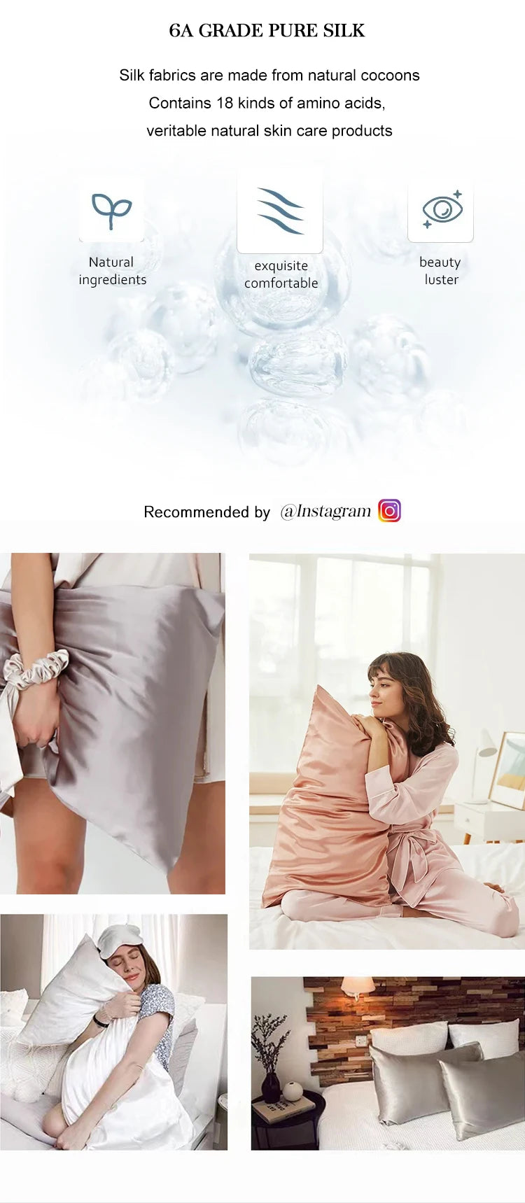 SILKY™ Pillow Cover, Soft and Luxuries