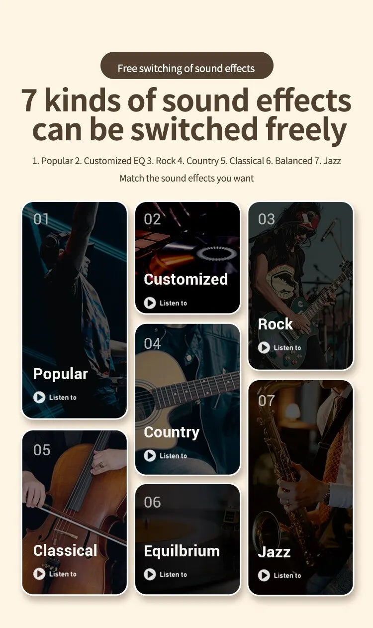 SWEET HEADPHONE SOUNDS™Neckband BT-12 Wireless Bluetooth Earphones Headphones Outdoor Sports Headset with Display Touch Control Earbuds for Music