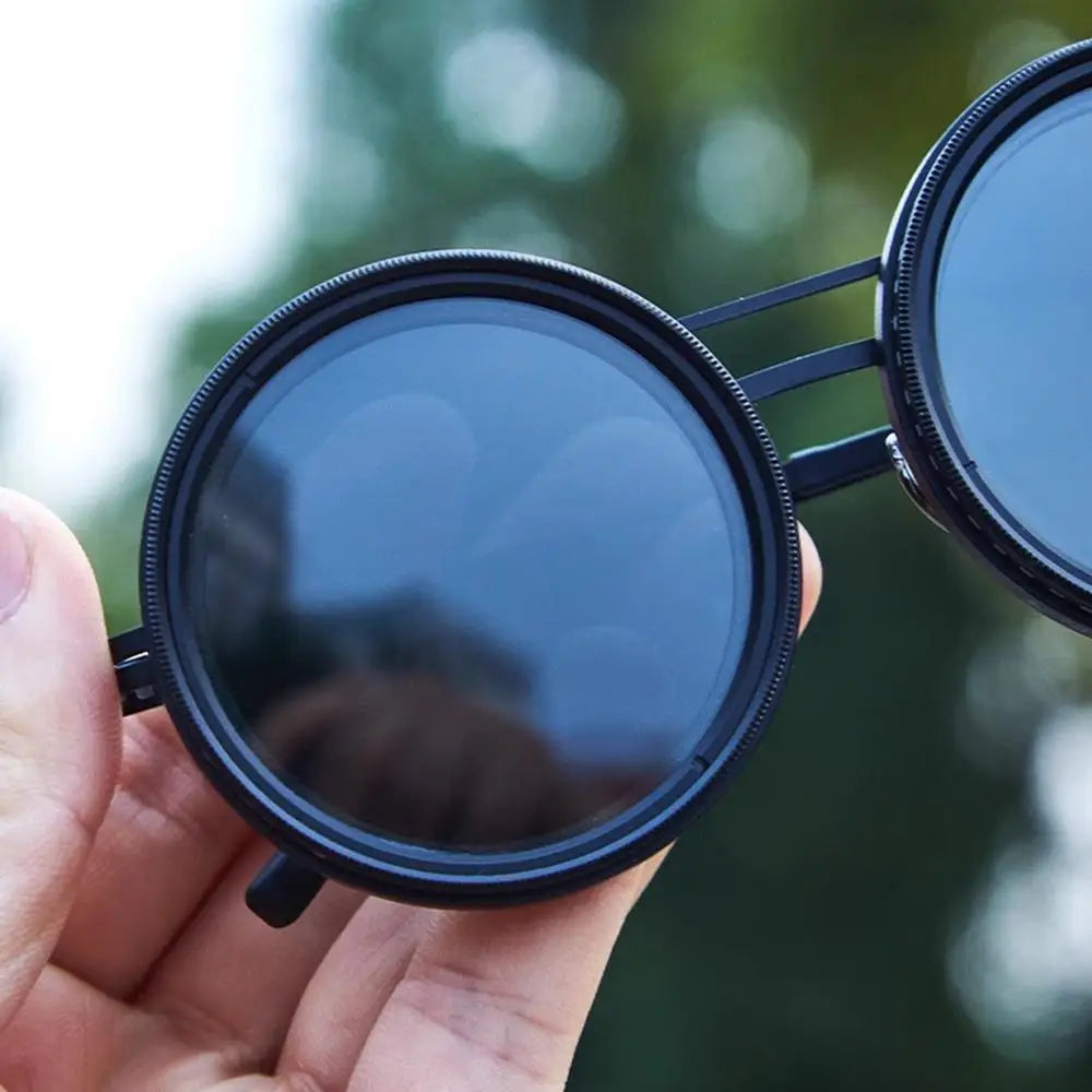 TWISTANDFIT™️Polarize Glasses ND Filter men/ women Trendy Eyewear 1-9 Gears Adjustable Sunglasses Designer Glasses Handcrafted Retro Glasses