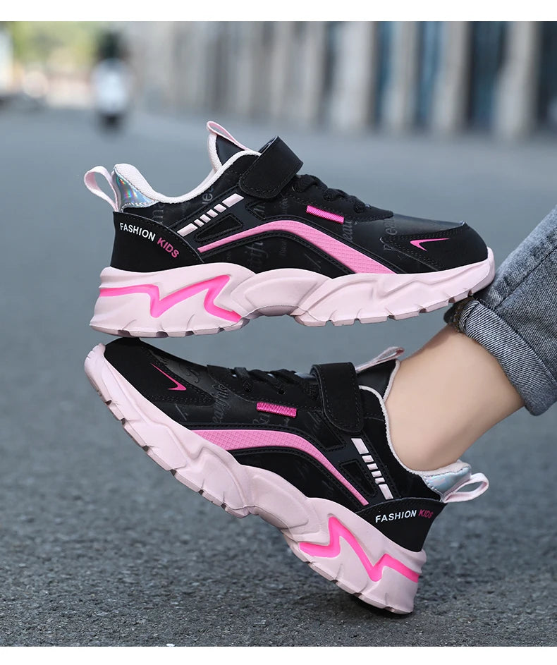 RIGHT STEPS™️ Kids Casual Boys/GIRLS Shoes Soft Sole Kids Shoes Non-Slip Sneakers Shoes Outdoor Student's Children Pink Girls Sport Walking Footwear