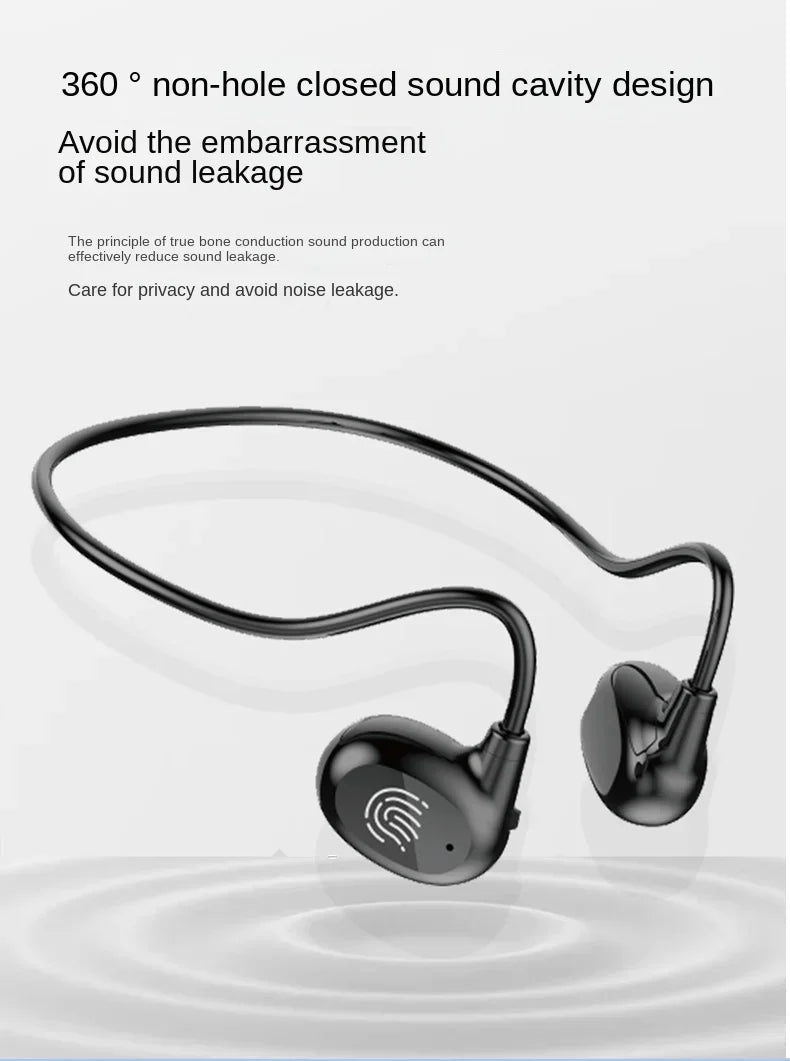 NIGHT NOTE™ HEADPHONES Wireless Bluetooth 5.3 Headphones   Stereo Earbuds Bone Conduction Neckband Earphones Sports Over Ear Headset with Mic