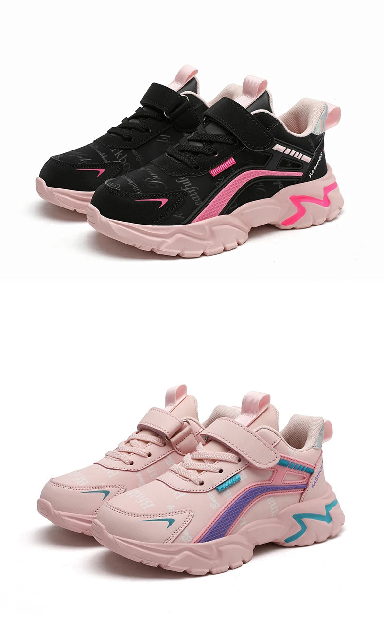 RIGHT STEPS™️ Kids Casual Boys/GIRLS Shoes Soft Sole Kids Shoes Non-Slip Sneakers Shoes Outdoor Student's Children Pink Girls Sport Walking Footwear