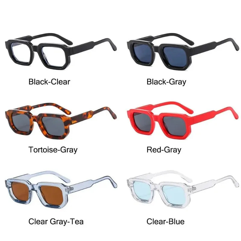 KOOL FRAMES™️ Fashion Retro Small Square Frame Sunglasses Women Shades UV400 Protection Vintage Punk Men Outdoor Sports Y2K Sunglasses