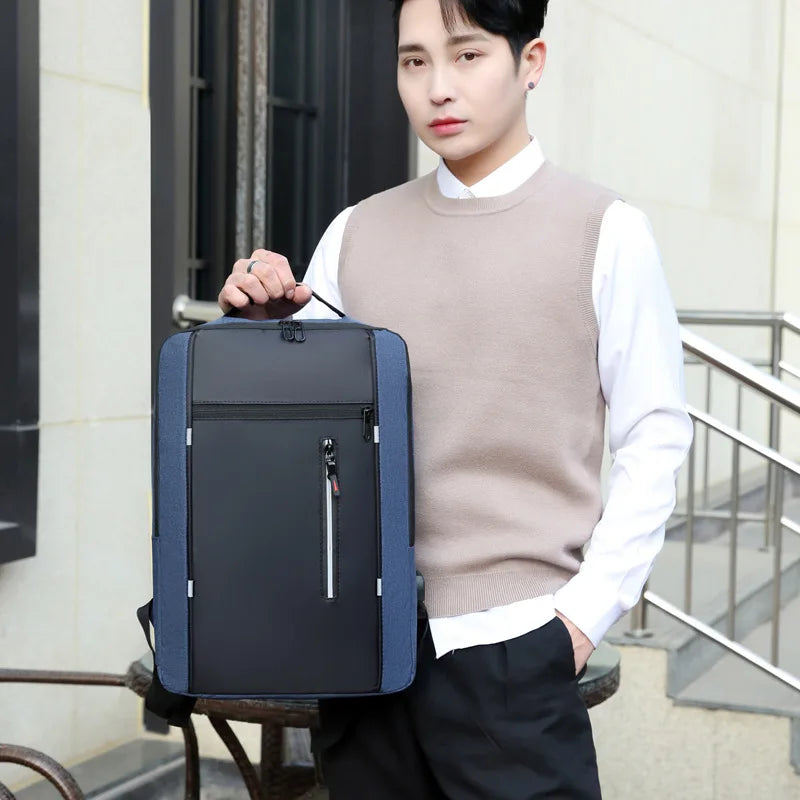 GO Gear; Waterproof Backpack Men /woman/business  USB School Backpacks 15.6 Inch Laptop Backpack Large Capacity Bagpacks for Men Back Pack Bags