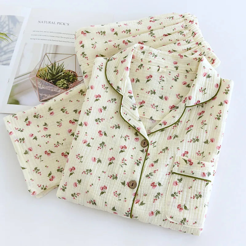 Relax in Style™️ – 100% Cotton Pajama Set for Ultimate Comfort 2025 Spring and Autumn