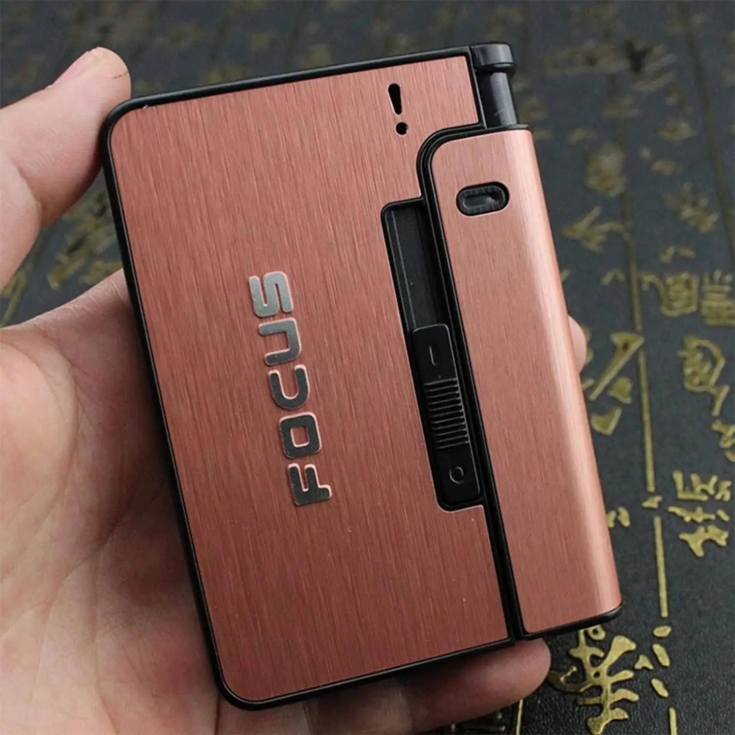 ZIPPO ™ portable automatic cigarette case metal cigarette boxes 10pcs cigarette holder case not lighter gadget for men