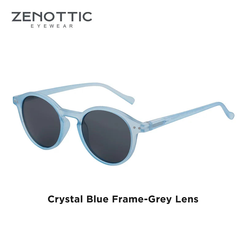 ZENOTTIC ™️ (S Size) Retro Circular Polarized Sunglasses 2025 Men/ Women Vintage Small Round Sunglasses UV400 Goggles Shades