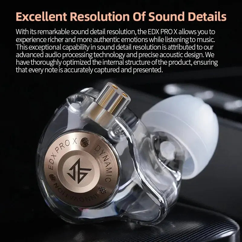 HEAR ME ™ EDX PRO X Wired Earphones HIFI Stereo Bass Music Earbuds In Ear Sport Headphones Noise Cancelling Gaming Headset