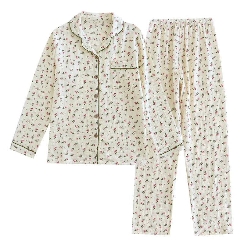 Relax in Style™️ – 100% Cotton Pajama Set for Ultimate Comfort 2025 Spring and Autumn