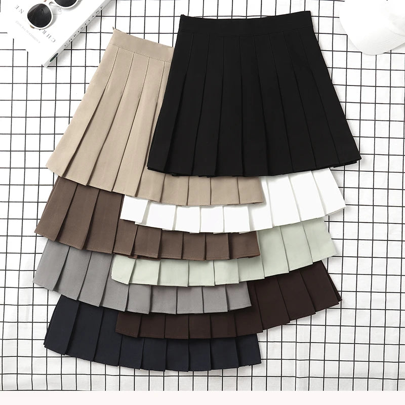 SKIRTING THE ISSUE™ |Trendy Cute Skirt for Ladies, Summer Clothes, Women's High Waist Harajuku Korean Style