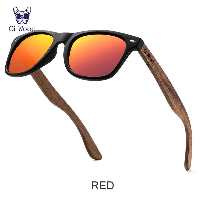 Oi Wood™️ Brand Natural Wooden Sunglasses Men Polarized Fashion Sunglasses Original Wood Oculus De Sol Mascolino New TR90 Frames