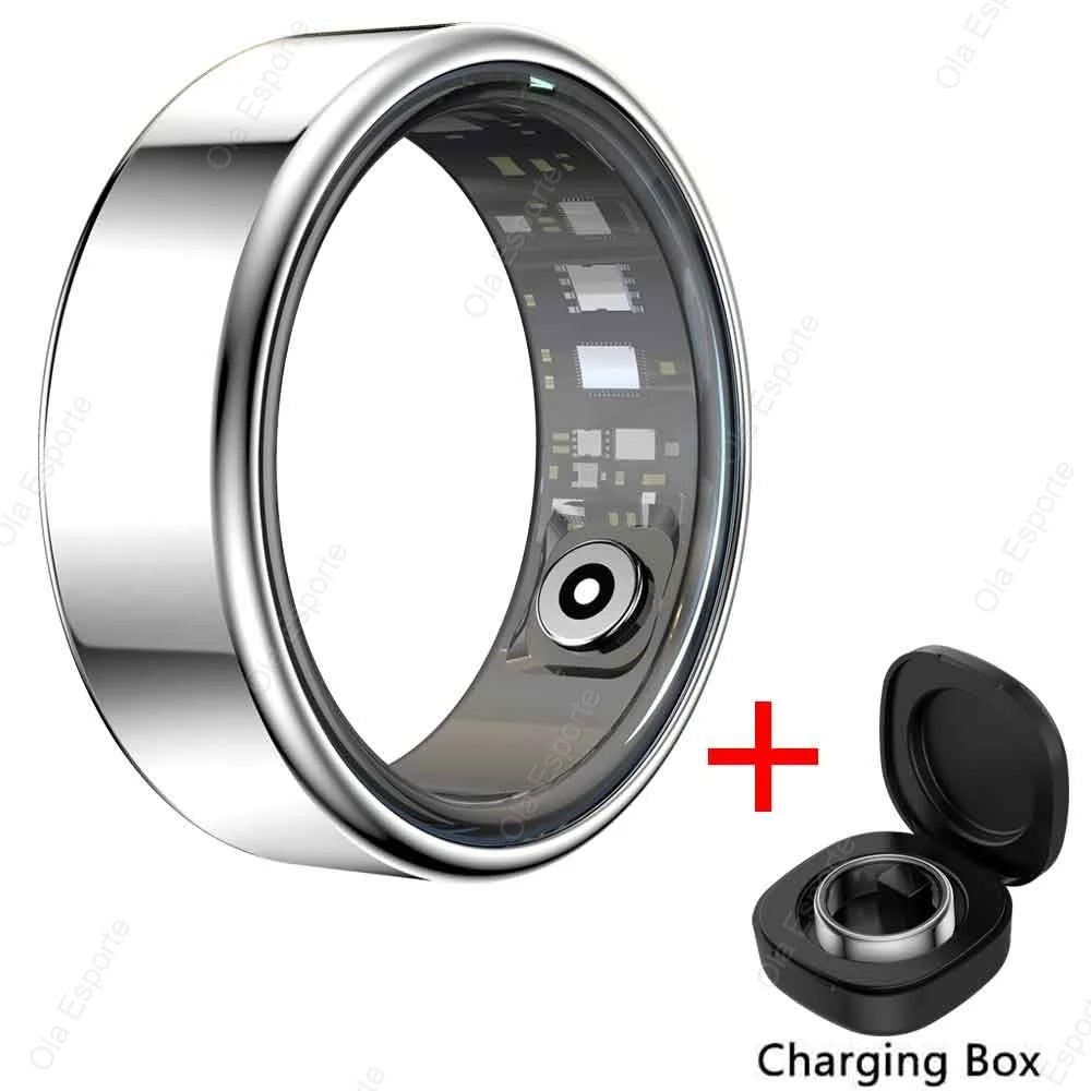 XIAOMI™ | 2025 New Smart Ring for Men and Women, Heart Rate and Blood Oxygen Monitor Smart Ring IP68 & 5ATM, Waterproof, Includes Multi-sport Mode
