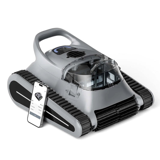 2025 New Robotic Pool Cleaner  Seauto Crab Pro Cordless Robotic Cleaner, for Inground Pools up to 2000 Sq. ft, all and Waterline Cleaning Vacuum