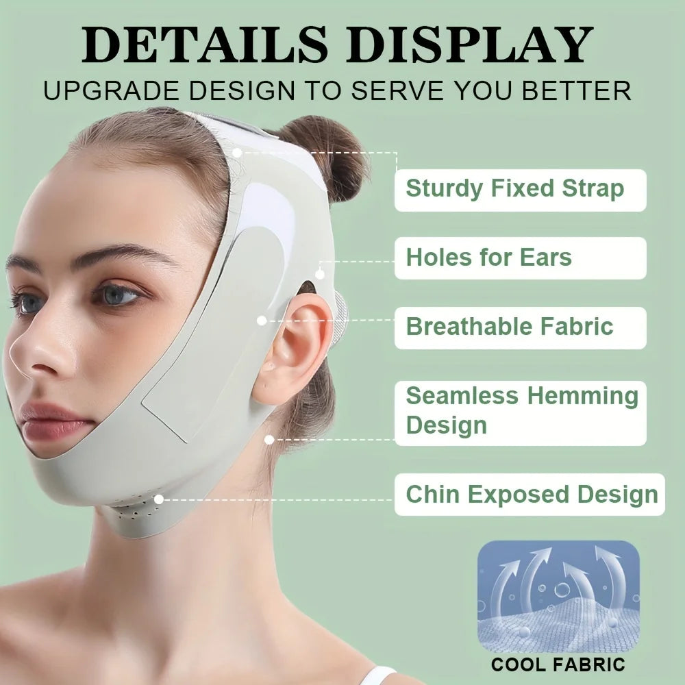 NEST ™️ Reusable Face Slimming Bandage V Line Face Shaper Women Chin Cheek Lift Up Belt Facial Massage Strap Face Skin Care Beauty Tools