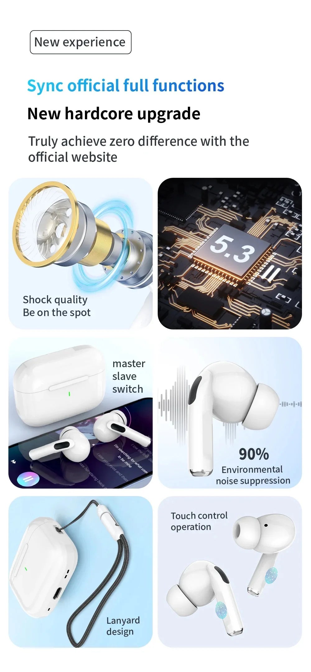 SCELTECH™ |Bluetooth 5.3 Wireless Noise-Cancelling Air buds Perfect for Music, Gaming, etc.