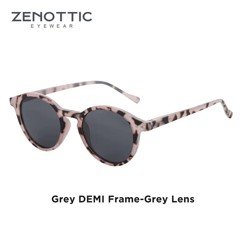 ZENOTTIC ™️ (S Size) Retro Circular Polarized Sunglasses 2025 Men/ Women Vintage Small Round Sunglasses UV400 Goggles Shades