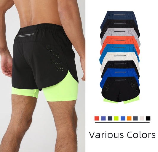 CLASS™️Gym Shorts Men Running Shorts with Liner Pockets Towel Loop Quick Dry Lightweight Workout Men's Breathable Athletic Sport Shorts