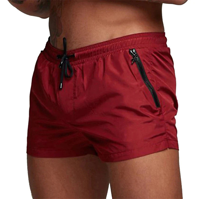 TRUNKLE ™Men's Swim Trunks with Zipper Pockets Mesh Liner Summer Beach Board Shorts Quick Dry Swimming Bathing Suit Swimsuit Swimwear