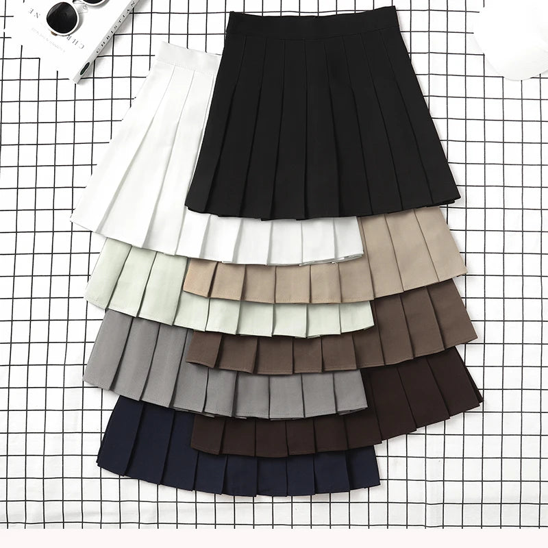 SKIRTING THE ISSUE™ |Trendy Cute Skirt for Ladies, Summer Clothes, Women's High Waist Harajuku Korean Style