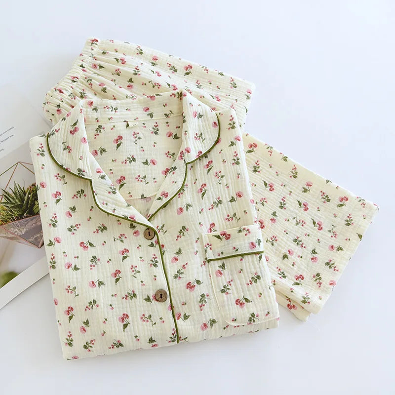 Relax in Style™️ – 100% Cotton Pajama Set for Ultimate Comfort 2025 Spring and Autumn