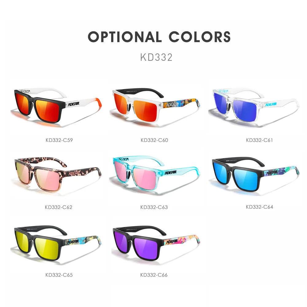 2025 KDEAM™️ Polarized Sunglasses for Men Women Fashion Unisex Brand Trendy Outdoor Eyewear for Couple Mirror red lens