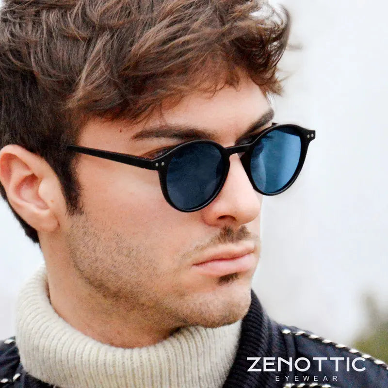 ZENOTTIC ™️ (S Size) Retro Circular Polarized Sunglasses 2025 Men/ Women Vintage Small Round Sunglasses UV400 Goggles Shades