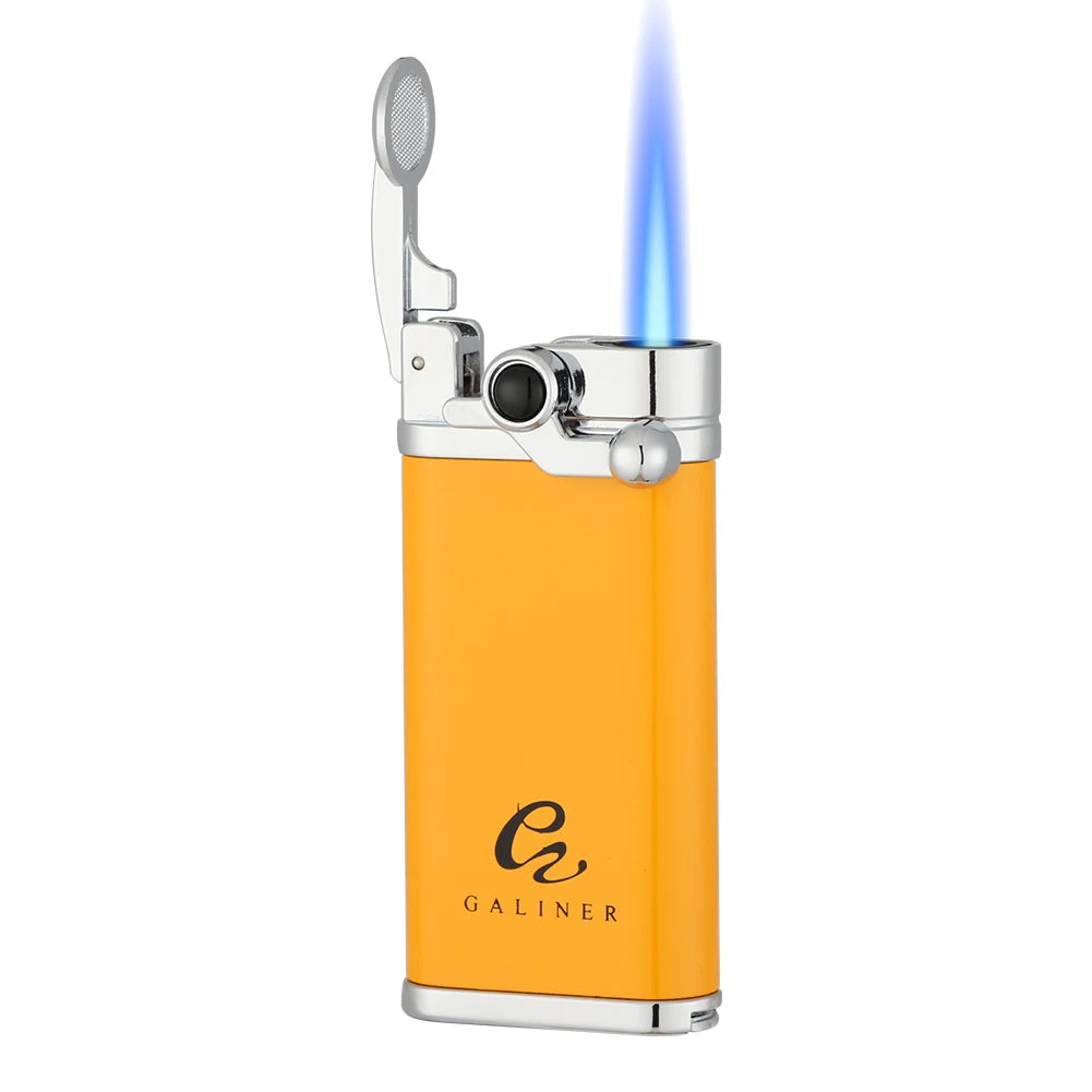 GALINER™ Jet Cigar Lighter Torch Flame Lighters Smoking Accessories Cigar Punch Metal Butane Lighter Gas Refill