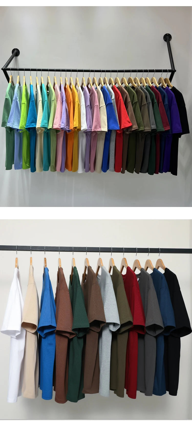 URBANEDGE™ Oversized Summer Short Sleeve Men's T Shirt New Fashion Solid Color Loose Fit O-Neck Casual Cotton Top Hip Hop Streetwear Baggy Tees Plus Size 5XL